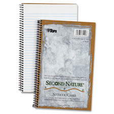 Second Nature Notebook,1-Sub,9-1/2"x6",College Rule,80/SH,WE
