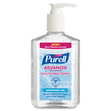 Advanced Refreshing Gel Hand Sanitizer, Clean Scent, 8 oz Pump Bottle