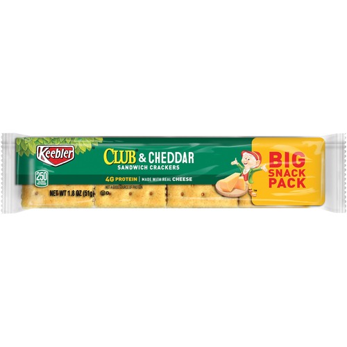 Club Cheddar Crackers, Snack Pack, 1.8 oz,12/BX