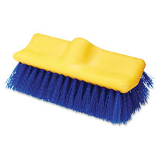 Floor Scrub Brush, 10" Long, Blue/Yellow