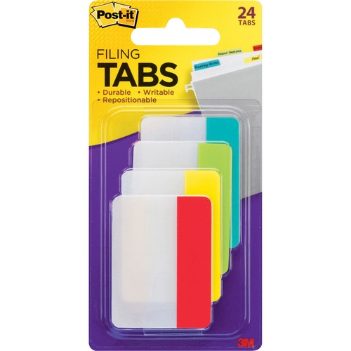 Durable Tabs, 2", 6/PK, Assorted