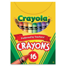 Crayons Tuck box, Nontoxic, 16/BX, Asst