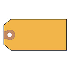 Shipping Tag, No 5, Plain, 4-3/4"x2-3/8", 1000/BX, Yellow