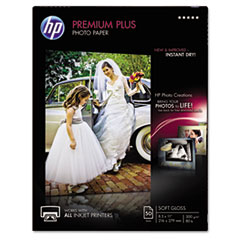 HP Photo Paper, 11.5Mil, 8-1/2"x11", 50 Shts, Soft Gloss/WE