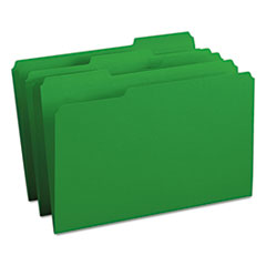 File Folder,1/3 AST 1-Ply Tab,Legal,100/BX,Green