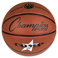 Composite Basketball, 2-Ply, Junior Sz. 7, 27.5", Brown