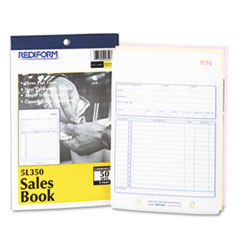 Sales Book Form, Carbonless, 3 Part, 5-1/2"x7-7/8", 50/BK