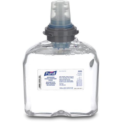 Purell Refill, for TFX Dispenser, 1200 ml, 2/CT, Foam