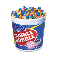 Double Bubble Bubble Gum, Individually Wrapped, 300 Pc Tub