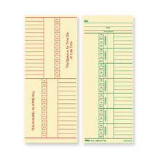 Time Cards, 143 lb., Named Days, 3-3/8"x8-1/4", 100/PK