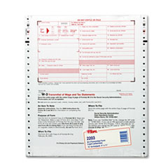 W-3 Tax Form, 2-Pt Form With Carbons, 10/PK