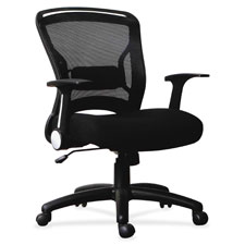 Flipper Arm Midback Chair, 27-3/4"x28"x39-5/8", BK