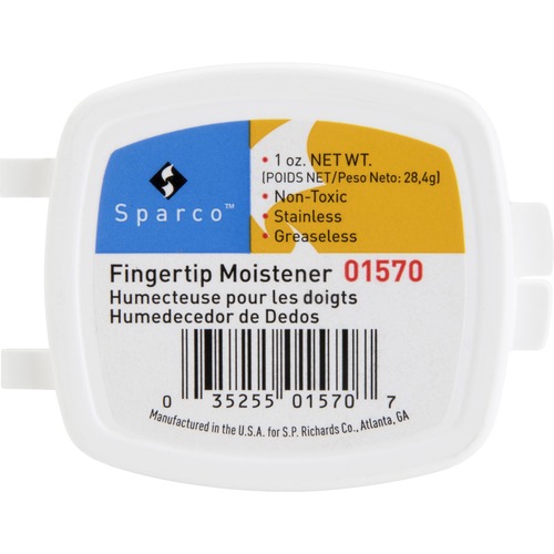 Fingertip Moistener, Nonskid Base, 1 oz.