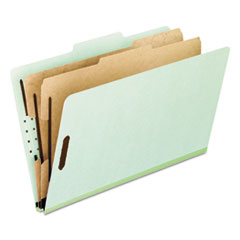 Classification Folder,6-Sect,LTR,2" Exp,10/BX,Light Green