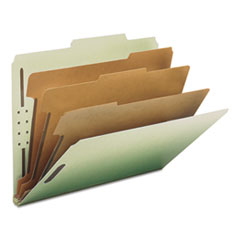 Classification Folder, 3 Div, 20 Pt Stk, 3" Exp, 10/BX, GYGN
