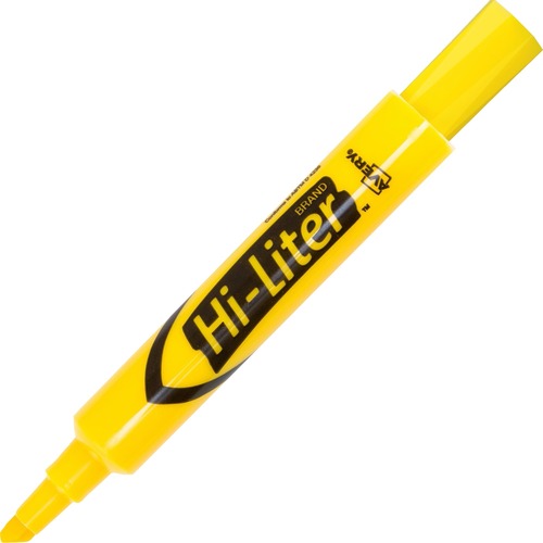 Desk Style Highlighter, Chisel Pt, 1DZ, Yellow Ink