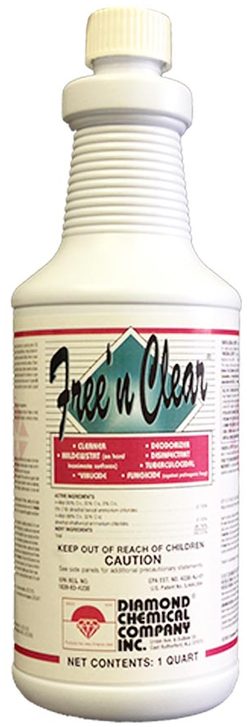 Diamond Free & Clear Disinfectant Cleaner 12 CT