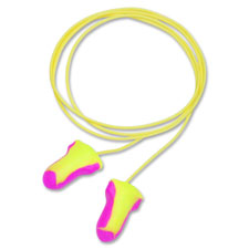 Foam Ear Plugs,Reusable,T-Shape,Corded,100/BX,Pink/Yellow