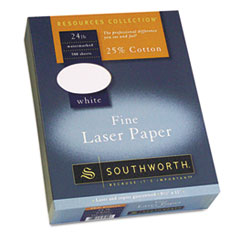 Fine Laser Paper, 24 lb., 8-1/2"x11", 500/BX, White
