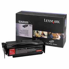Genuine OEM Lexmark 12A8325 High Yield Black Toner Cartridge (12000 page yield)