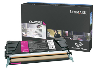Genuine OEM Lexmark C5202MS Magenta Laser Toner Cartridge (1500 page yield)