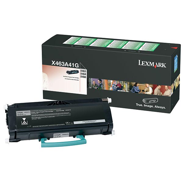 Genuine OEM Lexmark X463A41G Government Black Return Program Toner (TAA Compliant Verion of X463A11G) (3500 Page Yield)