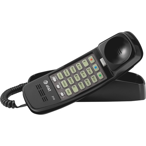 Corded TrimLine Phone,Lighted Keypad, Black