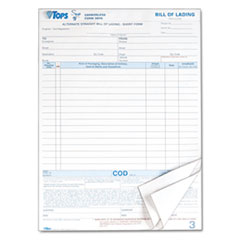 Bill Of Lading Snap Off,16 Articles,3-Pt,50 ST/PK,8-1/2"x11"
