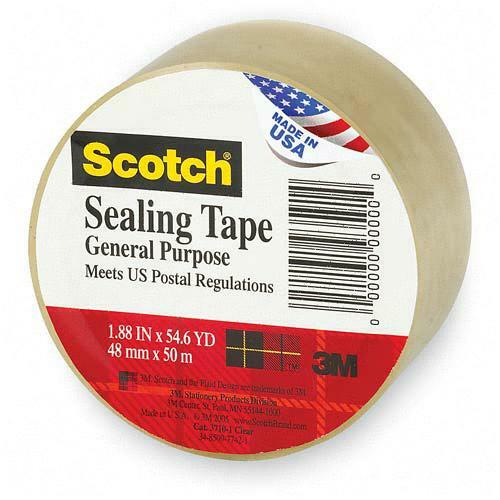 General Purpose Packaging Tape, 2"x55 Yds, Clear