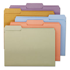 File Folders, 11 Pt., Letter, 1/3 Cut Tab, 100/BX, Assorted