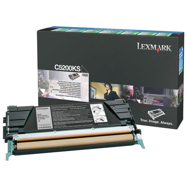 Genuine OEM Lexmark C5200KS Black Return Program Toner Cartridge