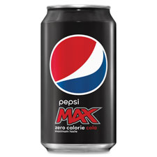 Pepsi Max Drink, 12oz., 24/CT, Black/Blue