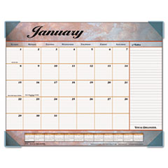 Desk Pad Calendar,12 Month Jan-Dec,17"x22", BY Marble