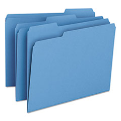 File Folder,1/3 AST 1-Ply Tab,Letter,100/BX,Blue