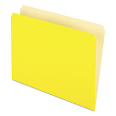 File Folder, Straight Tab Cut, Letter-Size, 100/BX, Yellow