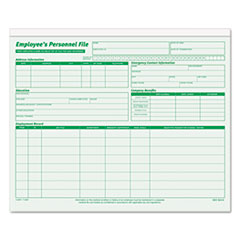 Employee Record Folder, 11-3/4"x9-1/2", 20/PK, Green