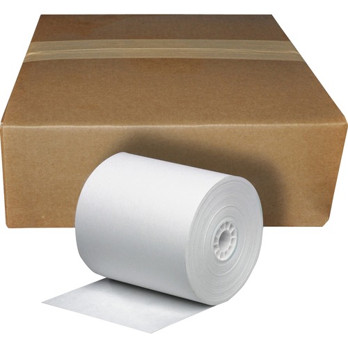 Paper Roll, Single Ply, Bond, 3"x165', White