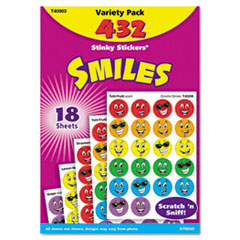 Smiles Variety Stickers,Scratch-'n-Sniff,432 Stickers,Multi