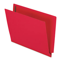 End Tab Folders, 2 Fasteners, Letter, 50/BX, Red