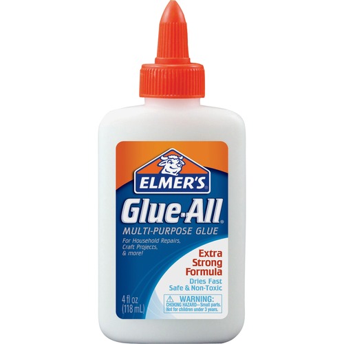 Multipurpose Glue, Nontoxic, Plastic Bottle, 4 oz.