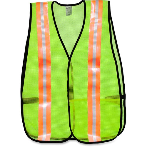 General Purpose Vest, Mesh, Reflective Tape, Orange/SR