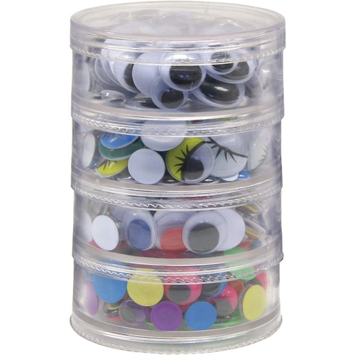 Wiggle Eyes Jar, 400 Pieces Assorted Size