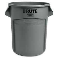 Brute Round Container, 20 Gallon Cap, 19.4"x22.9", Gray