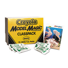 Crayola Model Clay, Classpak, 75 pouches of 1 Oz, White