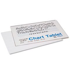 Chart Tablet,Manuscript Cvr,1-1/2" Ruled,24"x16",25Sh,24/CT