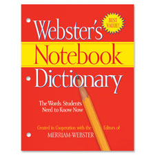 Notebook Dictionary, 3-Hole Punch, Paperback, 80 Pgs